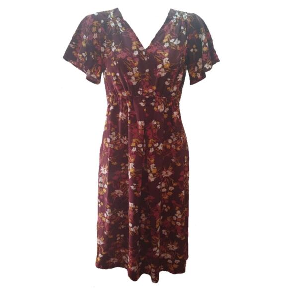 Isabel & Ingrid Short Sleeve Tie-back Maternity Dress Size M - Picture 1 of 5